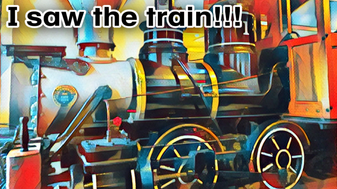 Old fashioned train engine